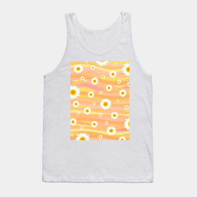 Dancing Daisy Flower Tank Top by SartorisArt1